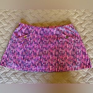 Lilly Pulitzer Pink Geometric Women's Skort